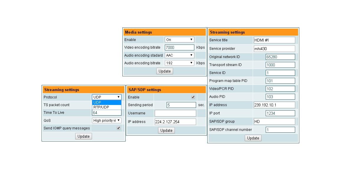 Terra - mhi430 - Configuration Samples